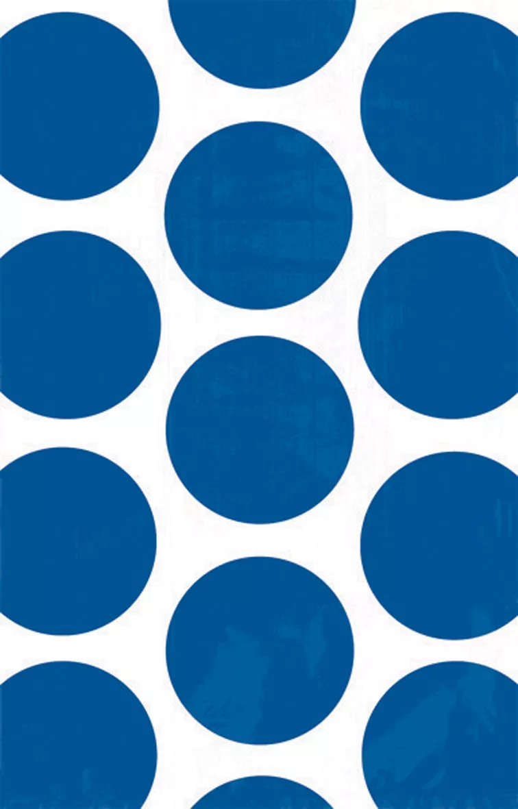 10 sacchetti regaloa pois blu