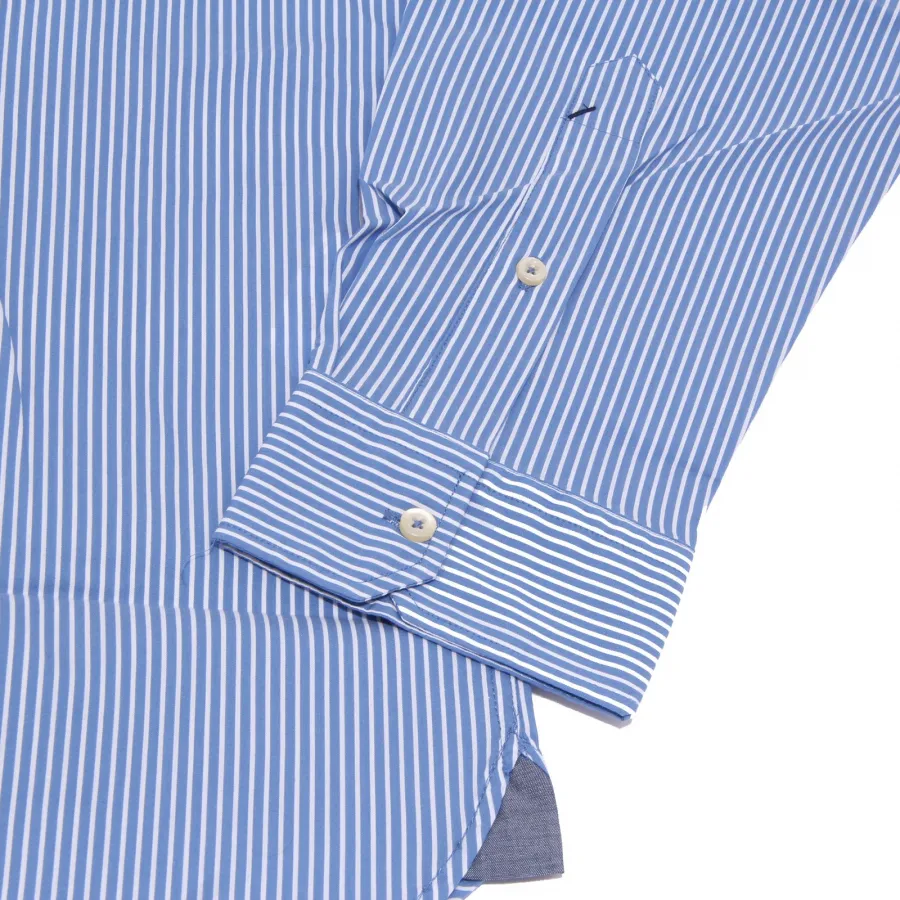 3802K camicia uomo U.S. POLO ASSN. SLIM FIT light blu/white striped shirt man