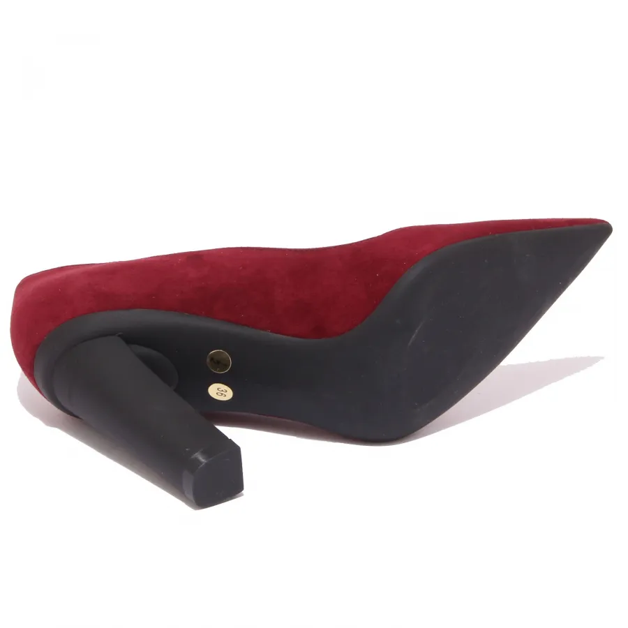 7907Q decollete donna ROBERTO FESTA scarpa rosso suede shoe woman