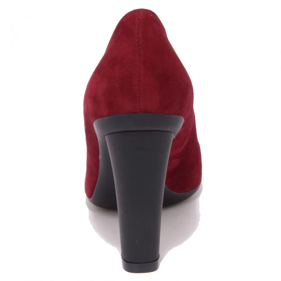 7907Q decollete donna ROBERTO FESTA scarpa rosso suede shoe woman