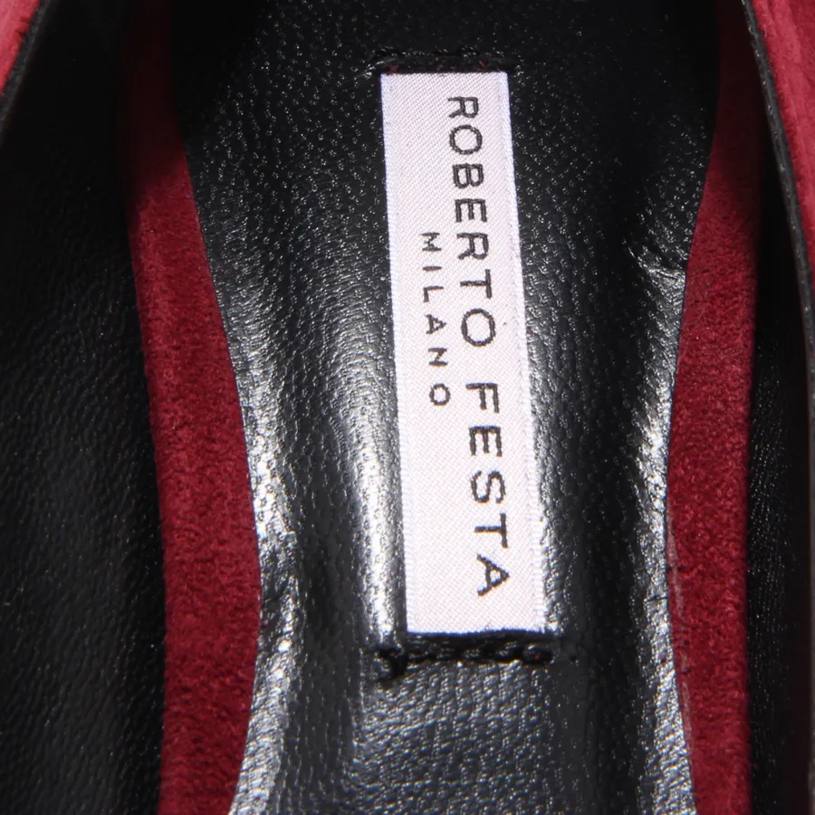 7907Q decollete donna ROBERTO FESTA scarpa rosso suede shoe woman