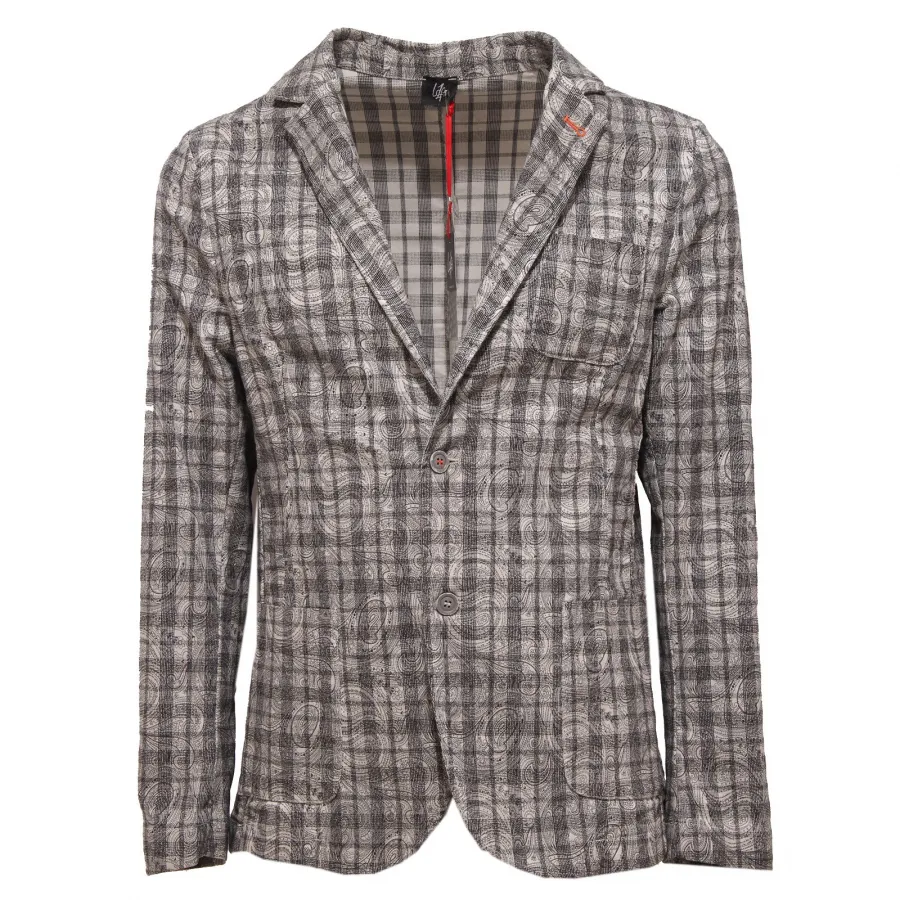 9979Q giacca uomo LOFT 1 giacche nero beige jacket men