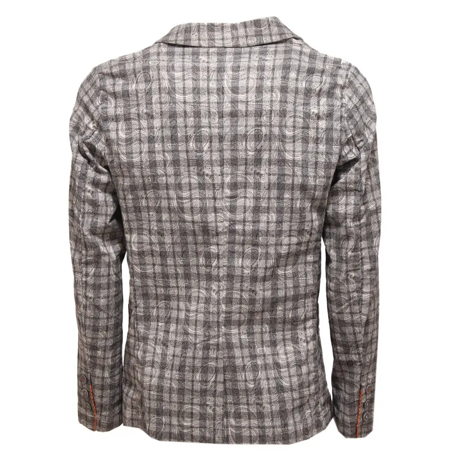 9979Q giacca uomo LOFT 1 giacche nero beige jacket men