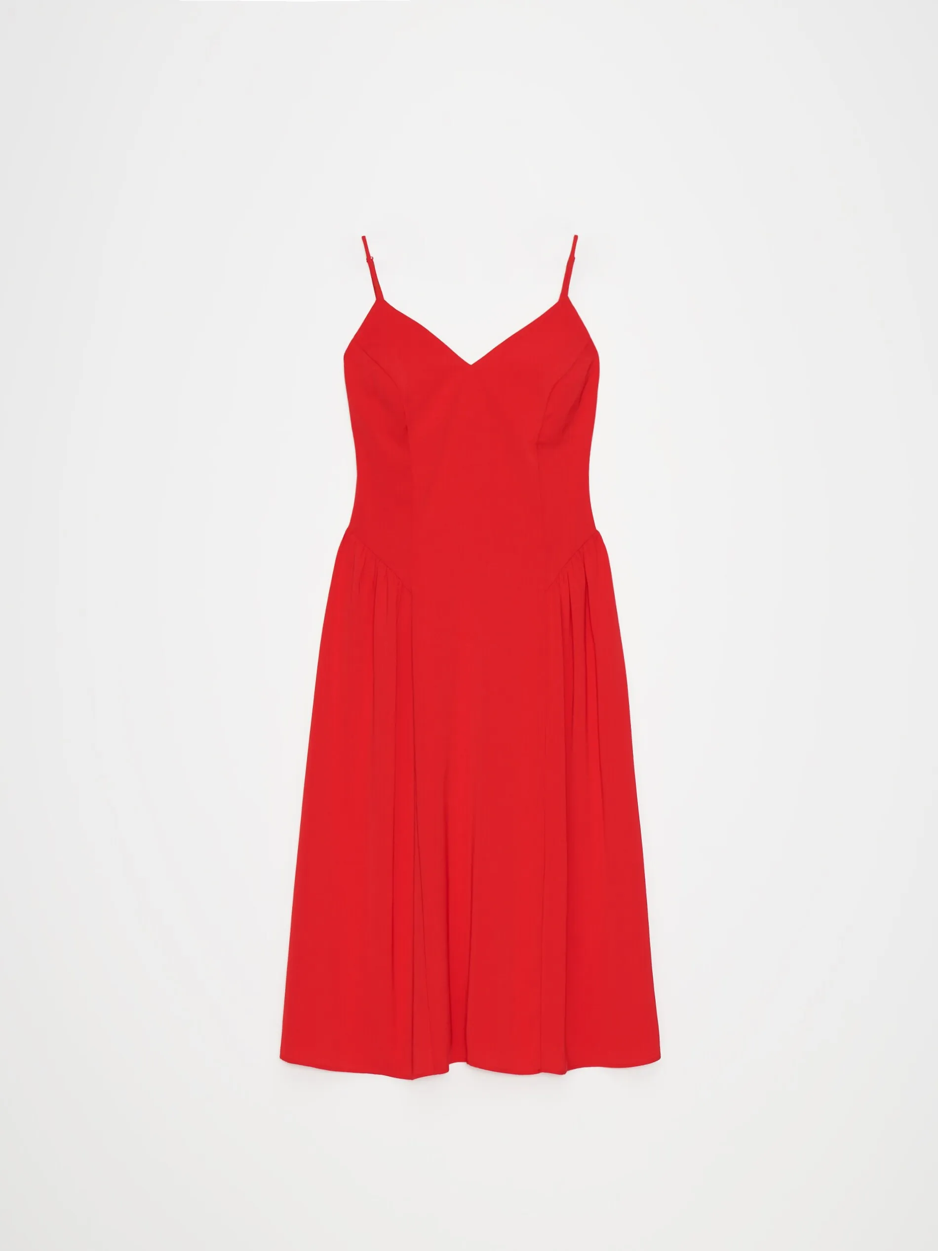 Abito midi con spalline