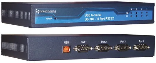 Adattatore d'interfaccia Brainboxes da USB B a DB-9