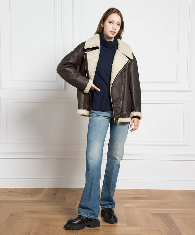 Allude Maglione blu in lana e cashmere 23517643