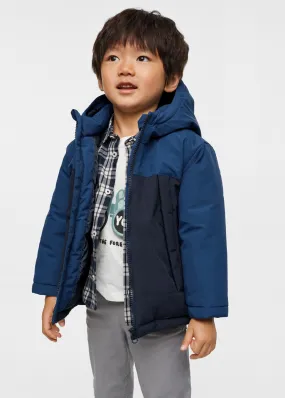 Anorak imbottito bicolore