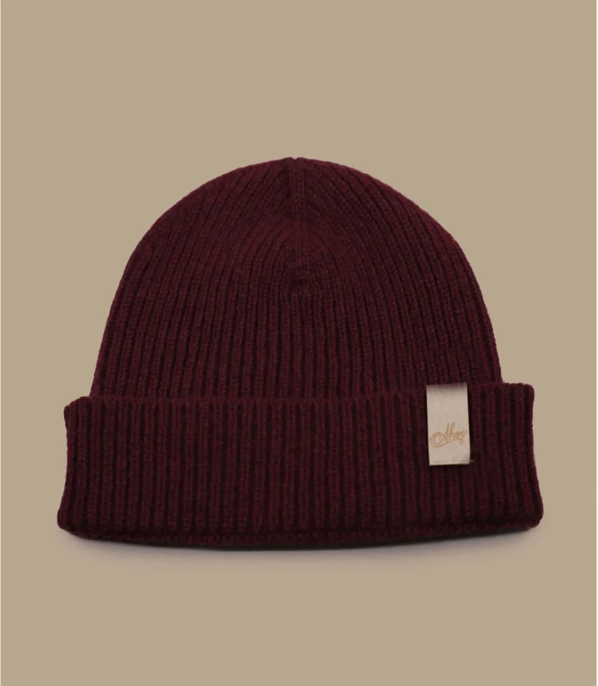     berretto bordeaux prodotto in Francia   Bonnet Ahoy burgundy beige     