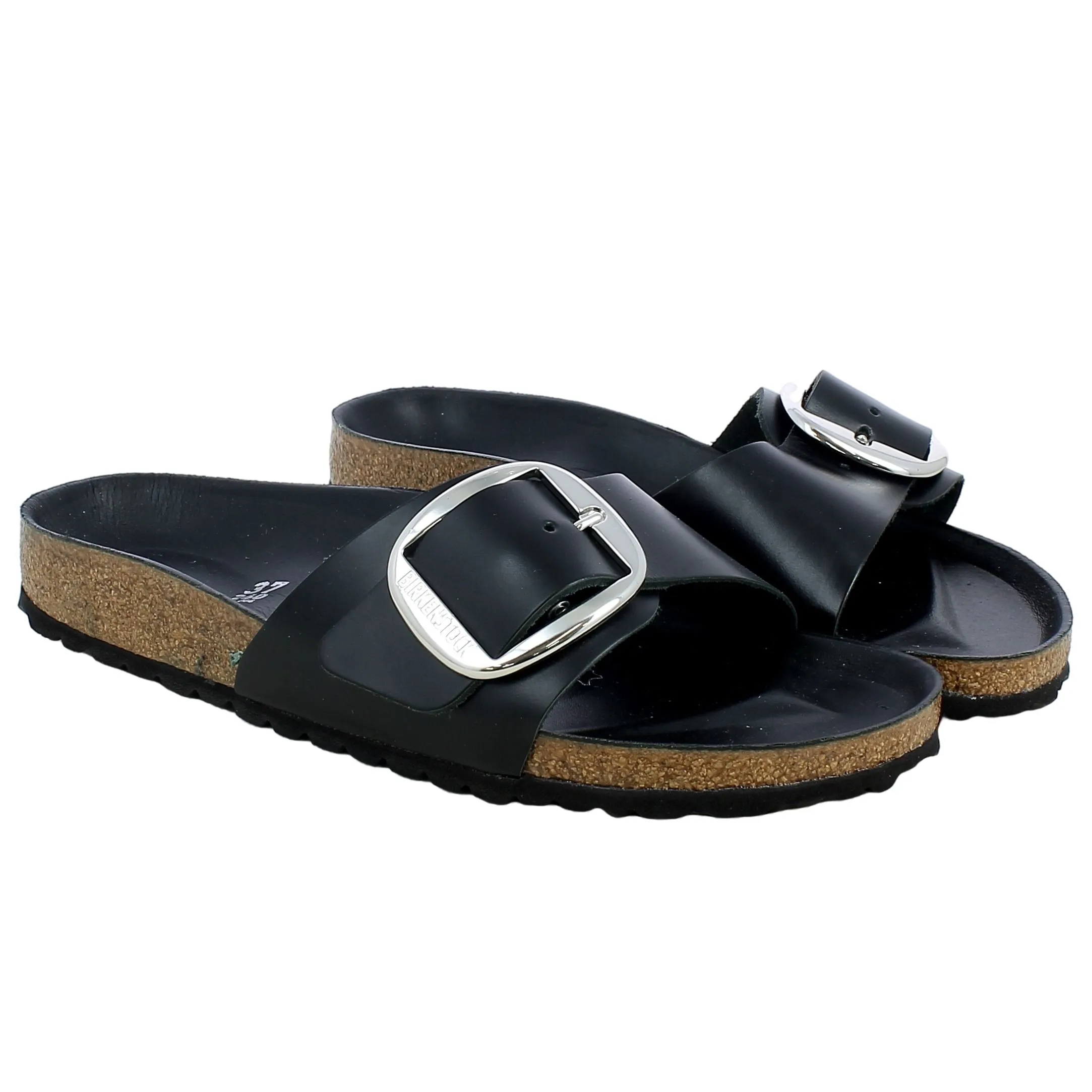 Birkenstock  Pianelle Madrid Big Buckle Black 