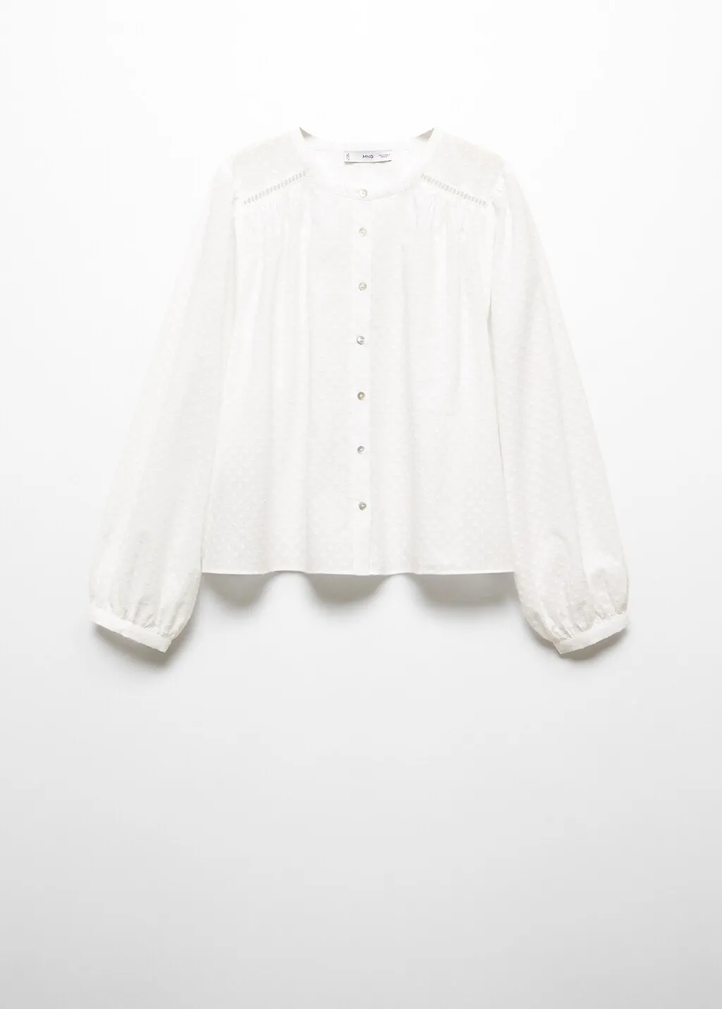 Blusa cotone plumeti