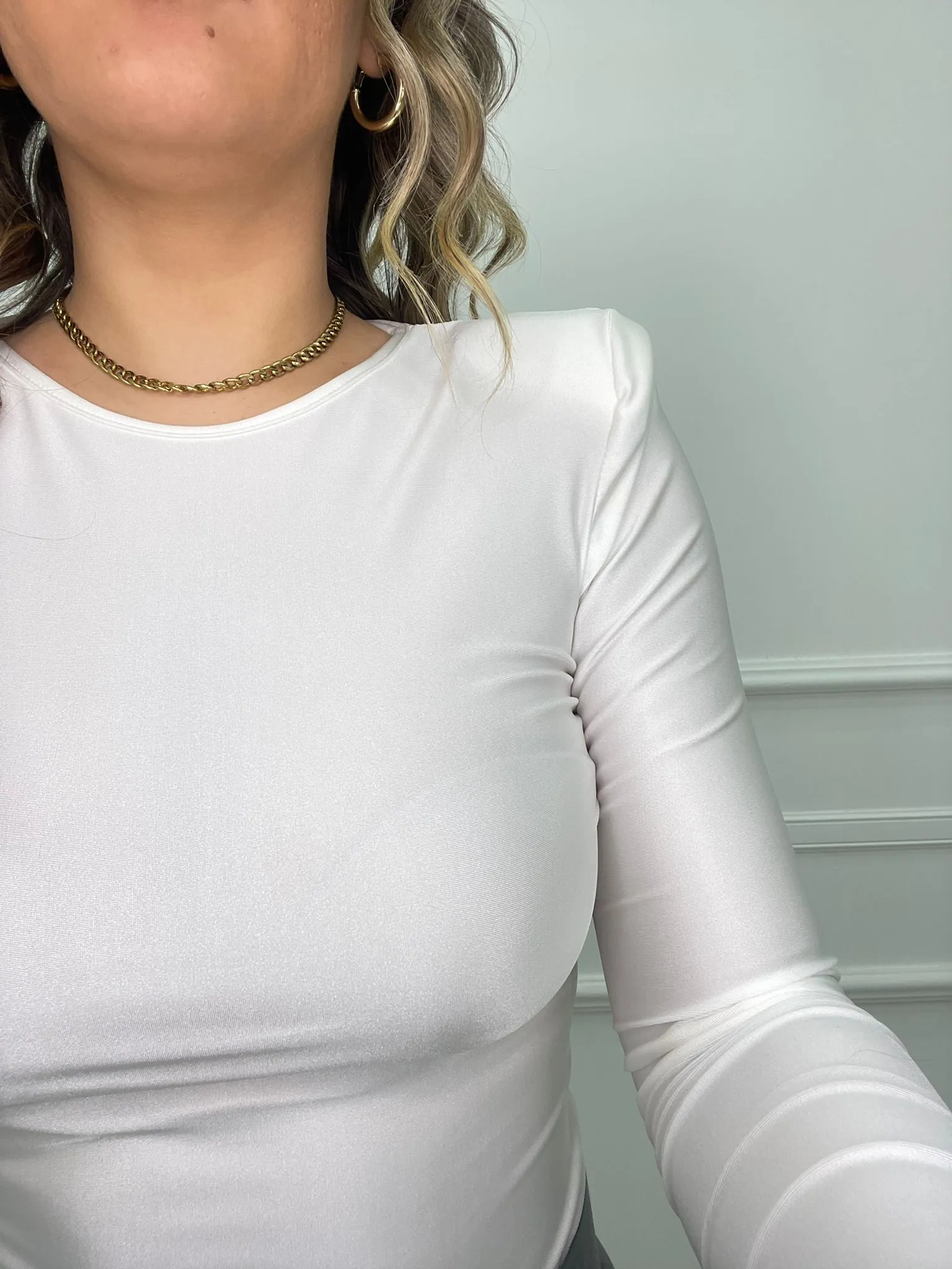 Body in lycra con spalline