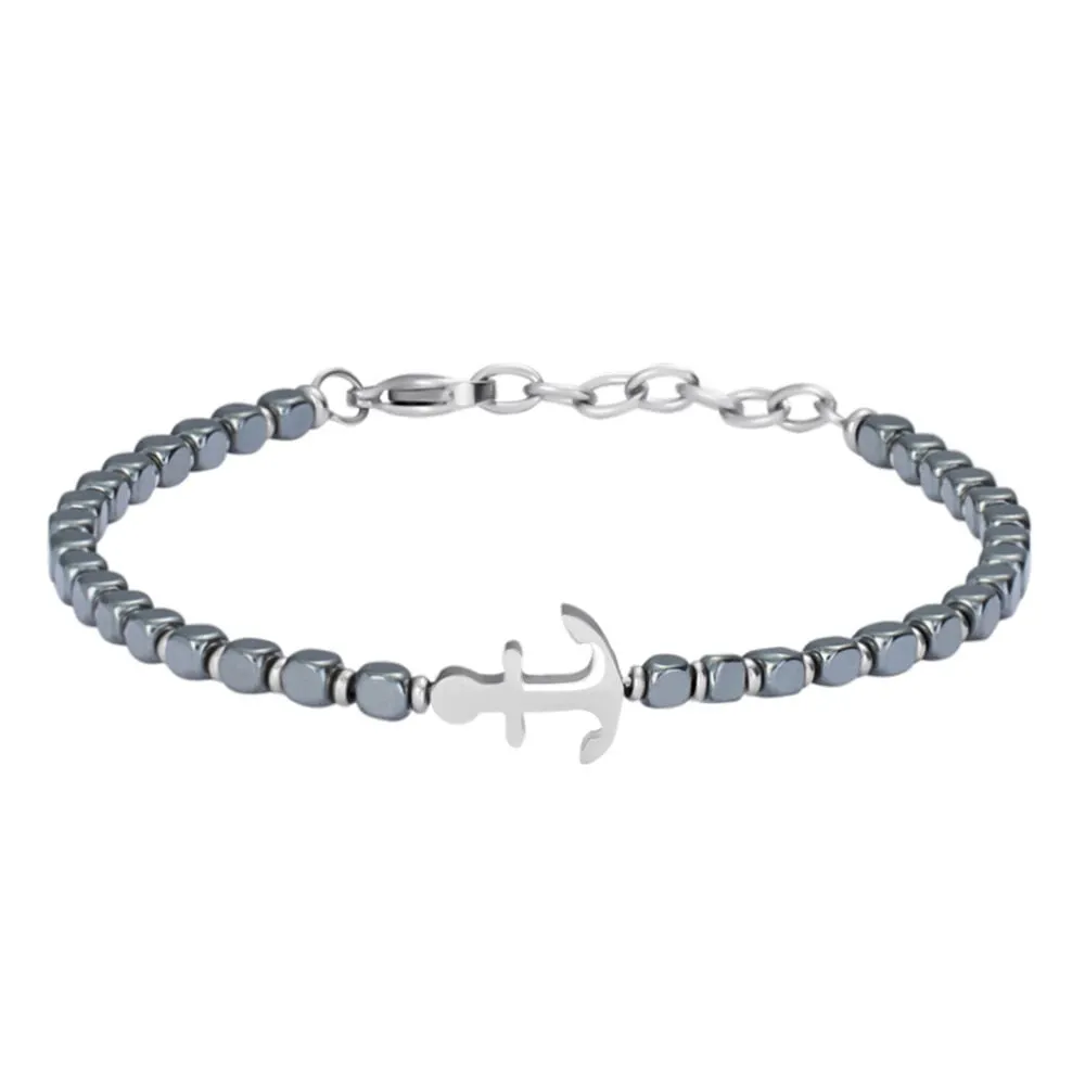 Bracciale Man Code Acciaio Ematite 19.5 + 3 cm 1664183
