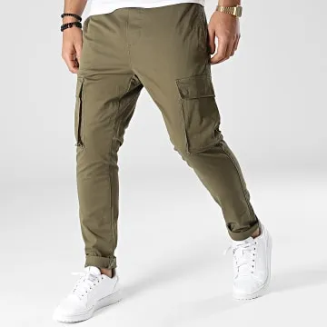 Cam Linus Pantaloni Cargo Verde Khaki