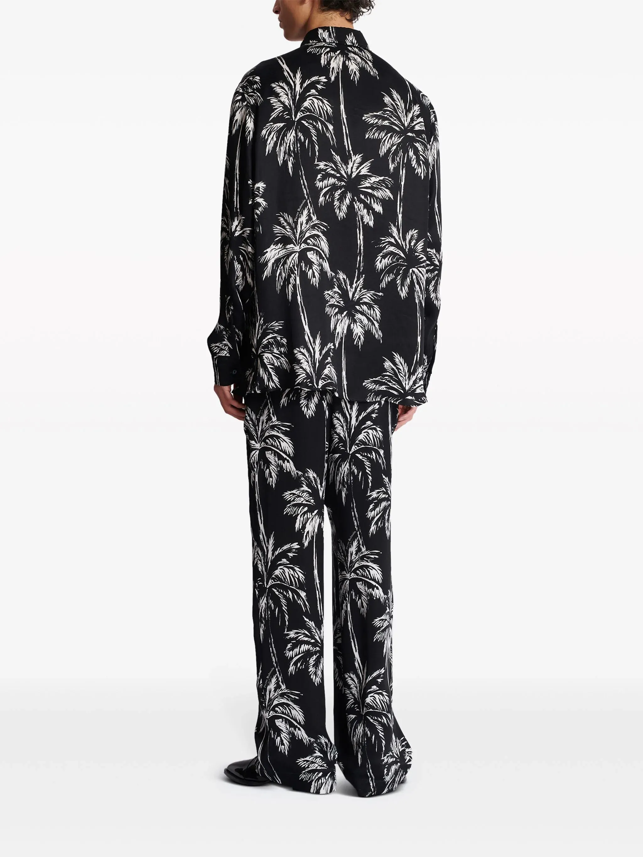 Camicia con stampa palme