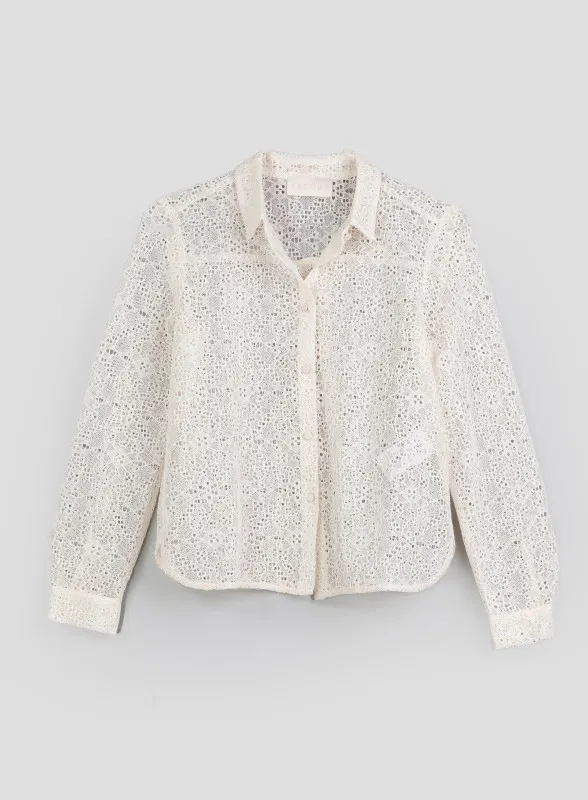 Camicia in jersey panna - iBlues