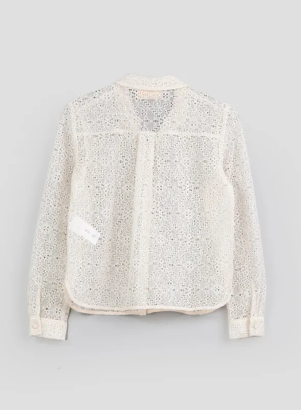 Camicia in jersey panna - iBlues