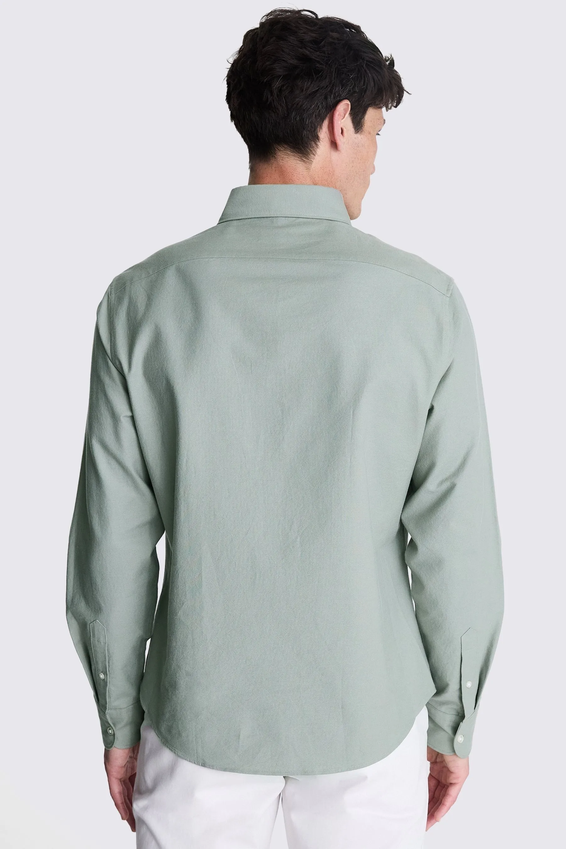 Camicia in Oxford 100% cotone lavato MOSS    