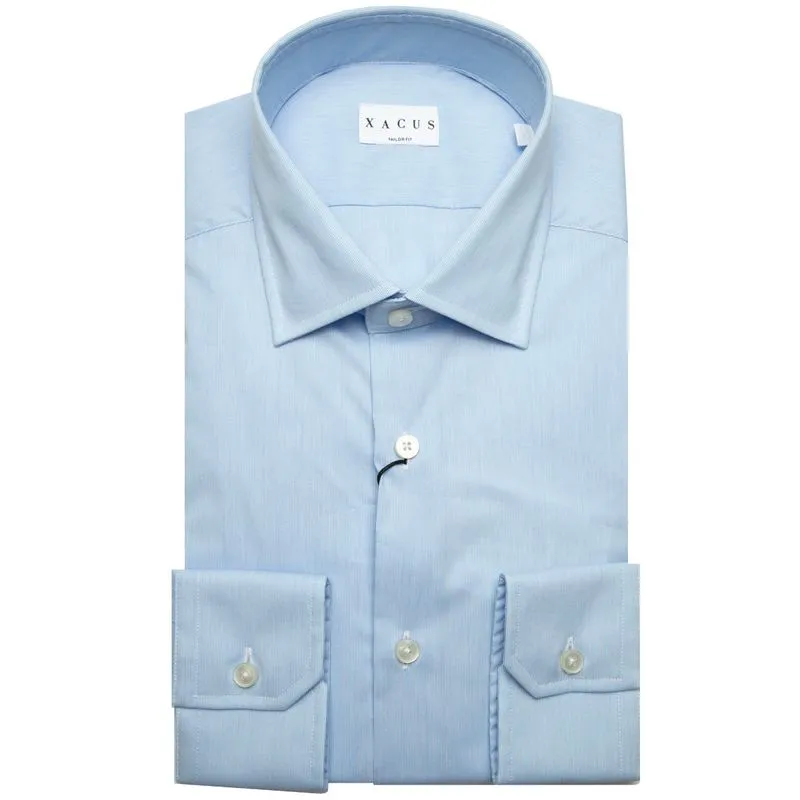 Camicia Tailor fit azzurra a righe sottili 