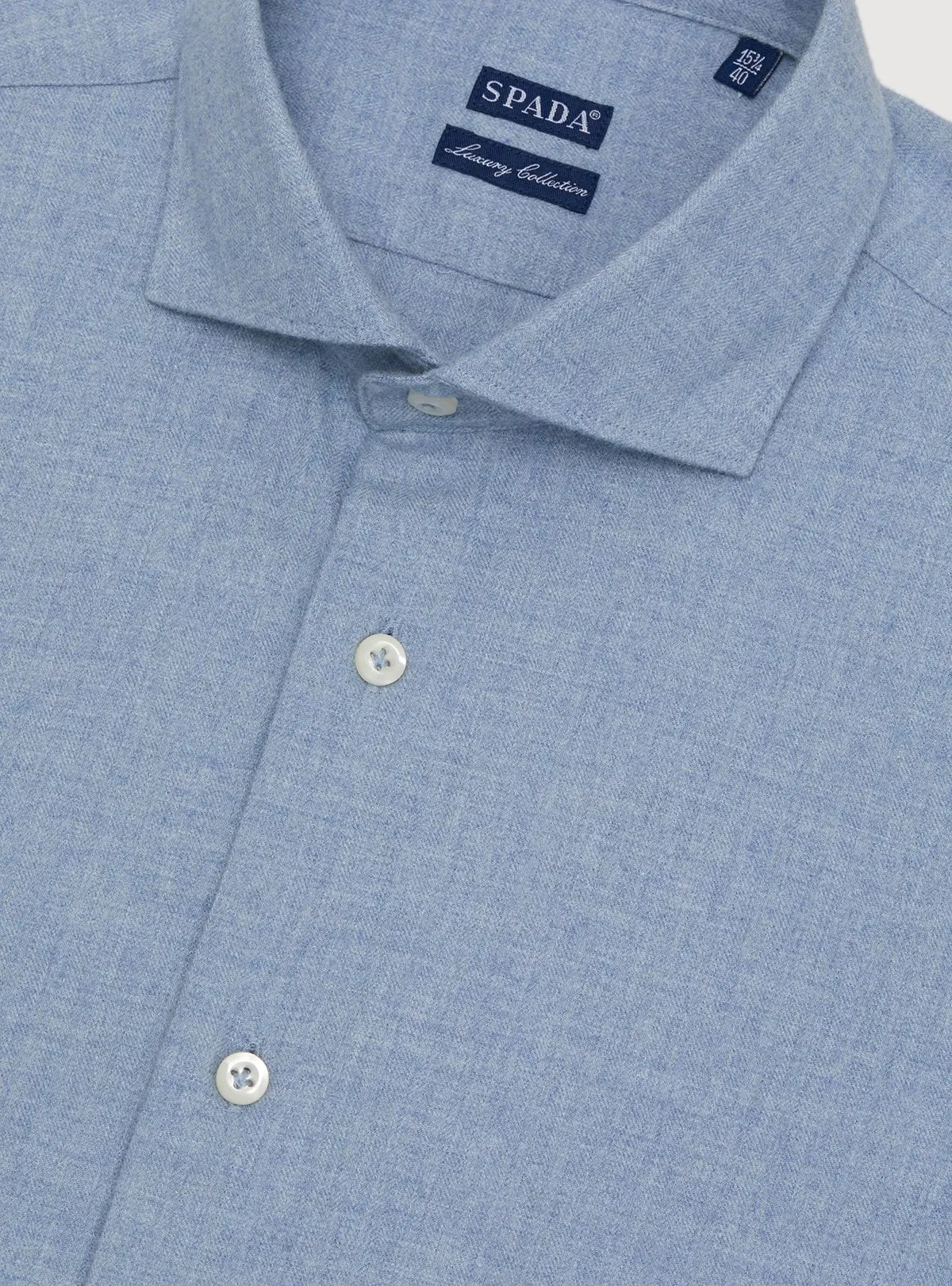   Camicia tinta unita in flanella      