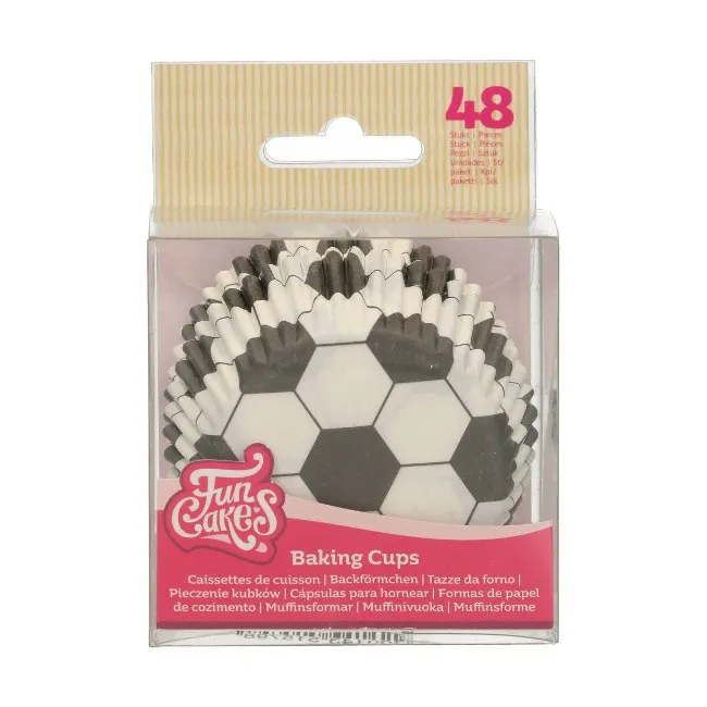 Capsule per cupcake al calcio - FunCakes - 48 unità