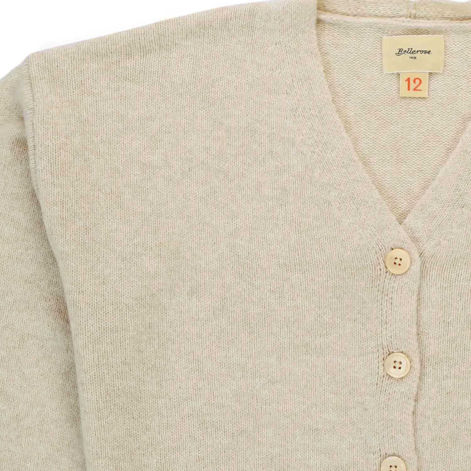 Cardigan Di Lana Beige Bambina E Teenager
