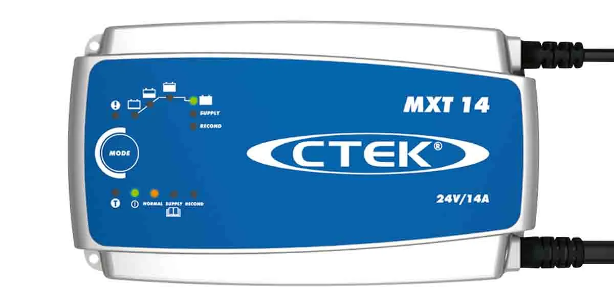 Caricabatterie CTEK, per 24 V per batterie al piombo, spina UK, ricarica 1 unità