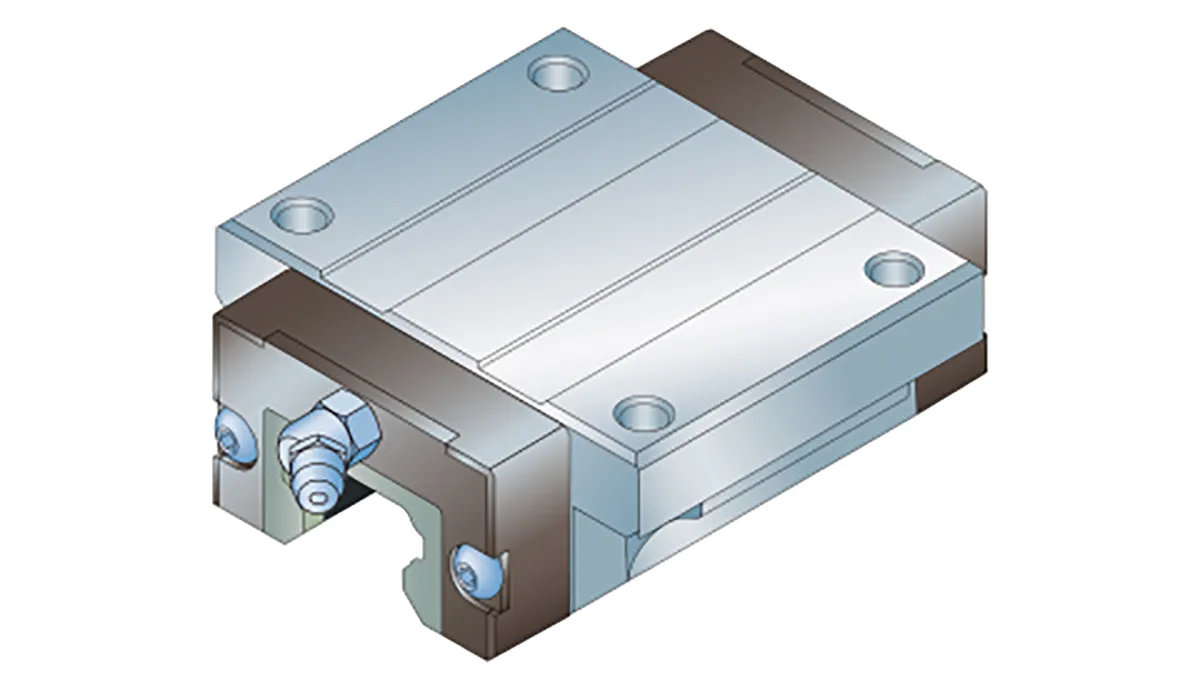 Carrello a guide lineari Ewellix Makers in Motion, serie LLTHZ, carrello da 59mm x 3.4mm, per guida larga 30mm