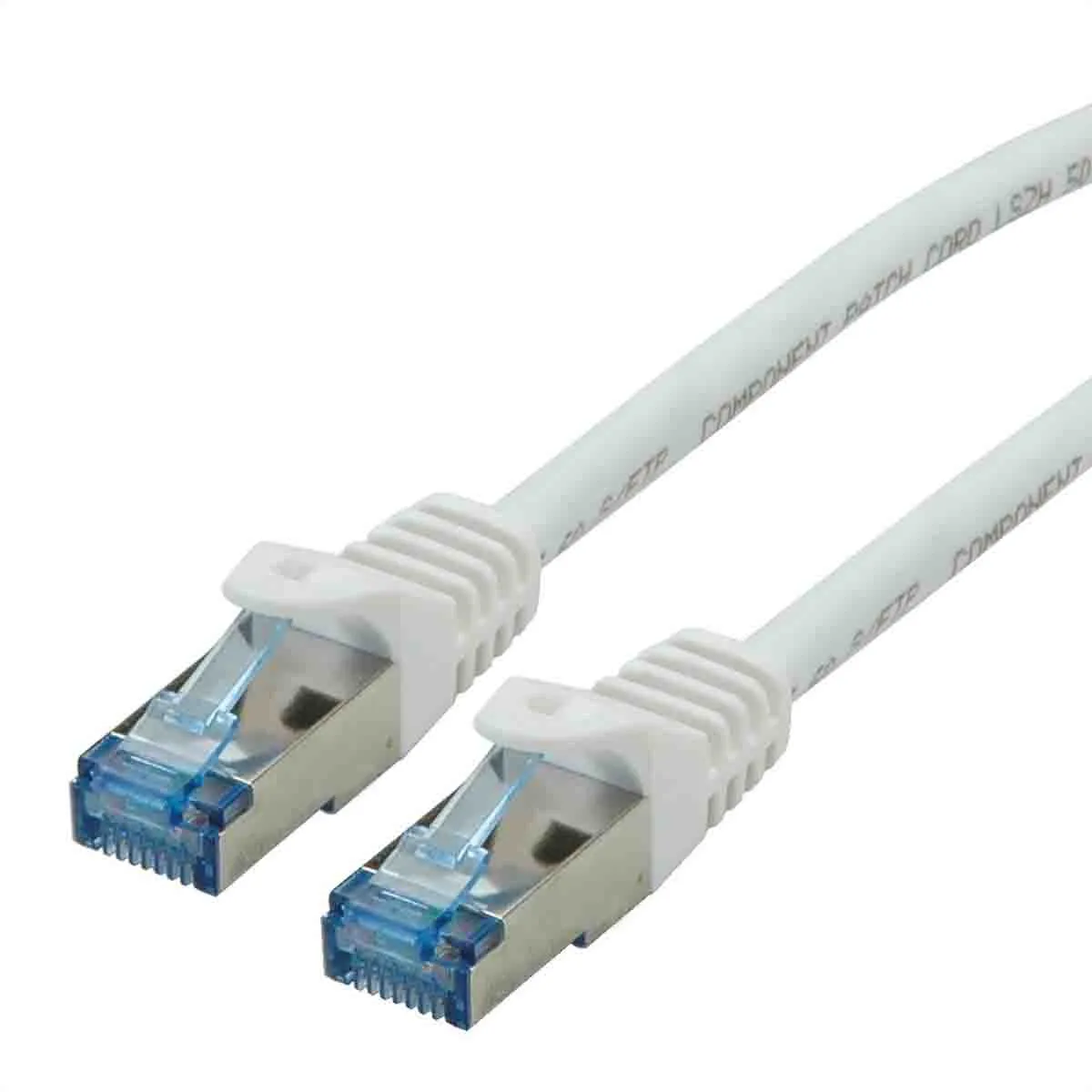 Cavo Ethernet Cat6a (S/FTP) Roline, guaina in LSZH col. Bianco, L. 15m, Con terminazione