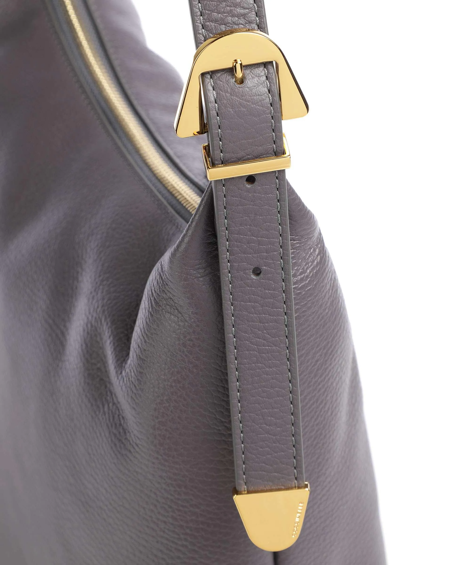  Coccinelle Gleen Borsa hobo pelle granulata grigio scuro  