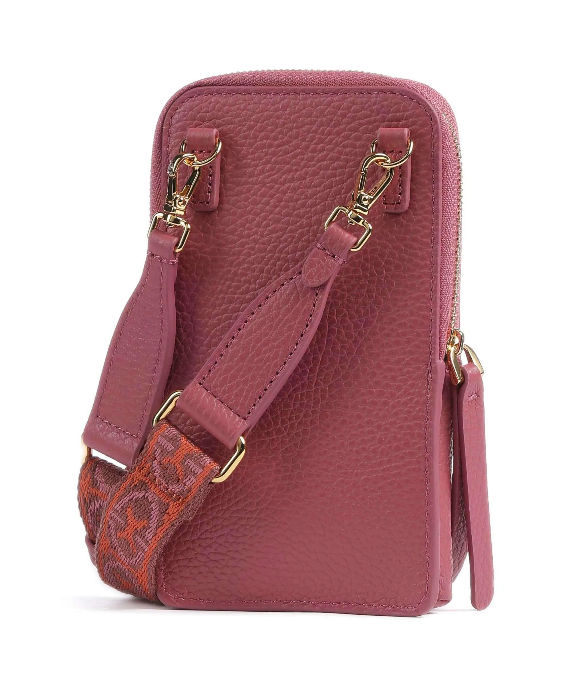  Coccinelle Pixie Borsetta porta cellulare pelle di vacchetta grana rosa antico  
