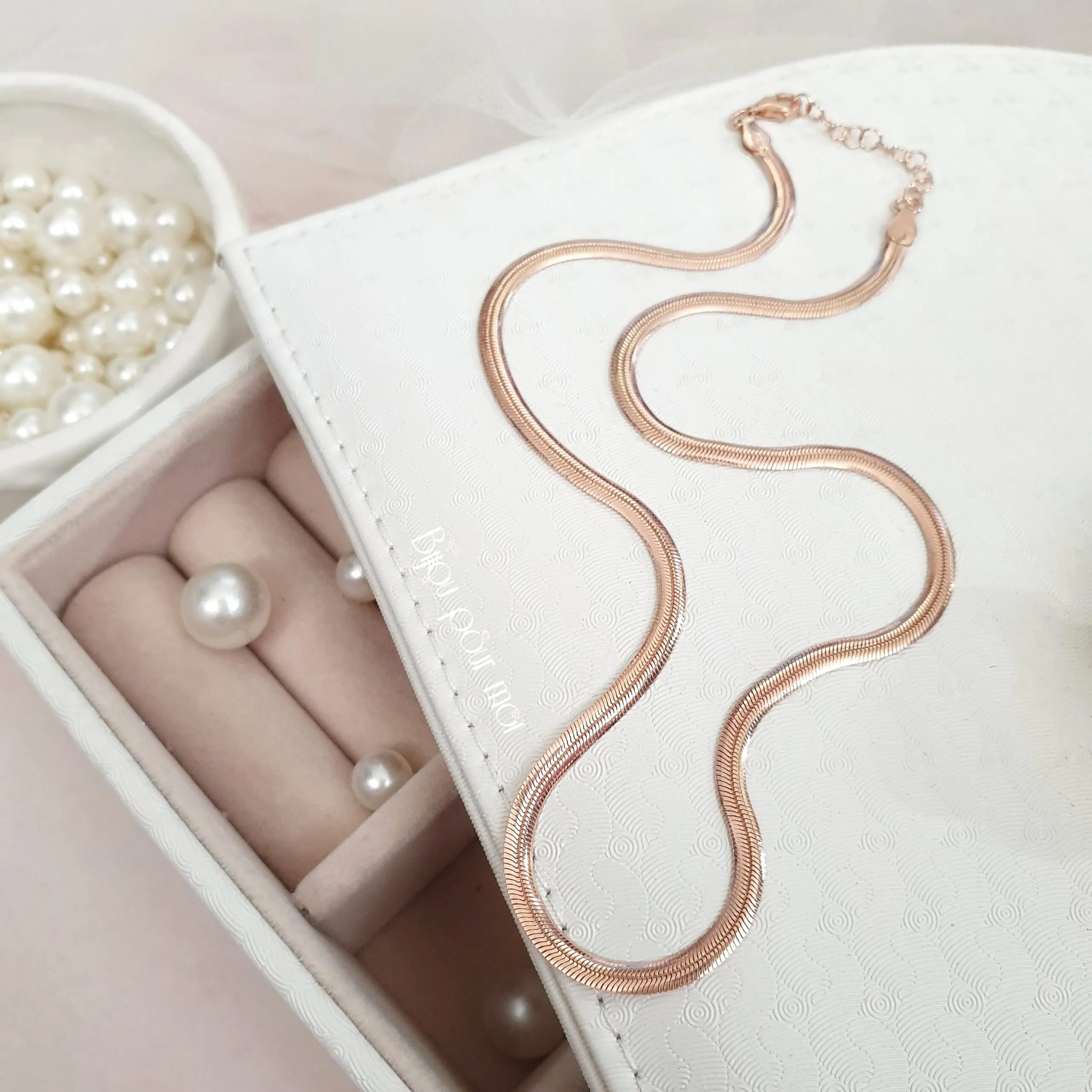 Collana girocollo snake piatto – Argento 925
