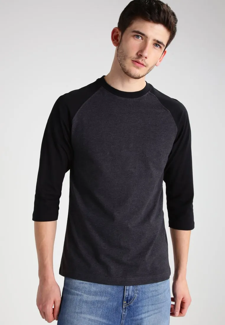 CONTRAST 3/4 SLEEVE RAGLAN - Maglietta a manica lunga