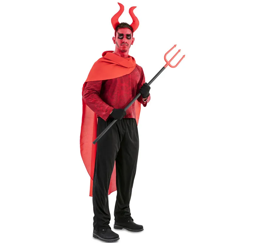 Costume da Demone Cornuto Rosso per uomo