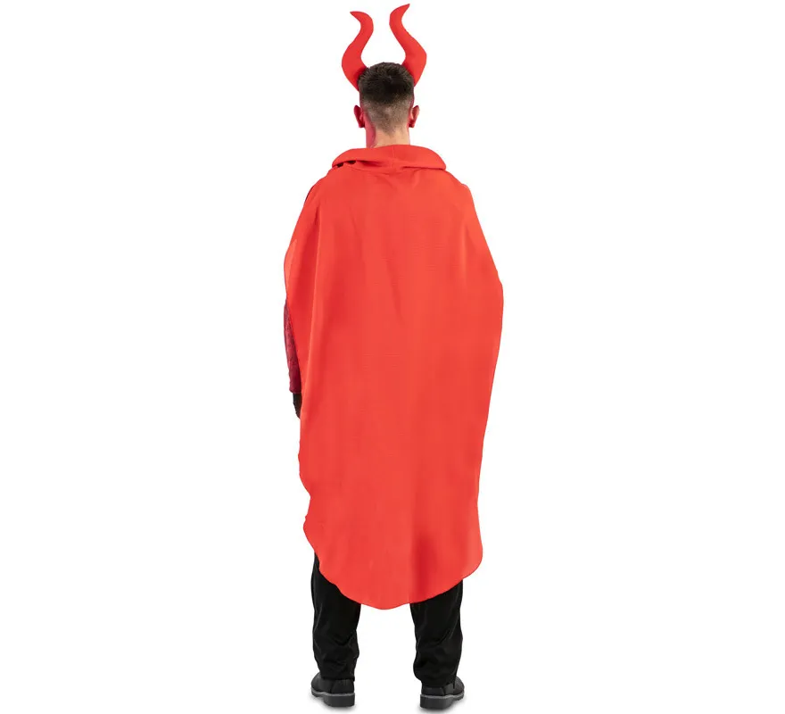 Costume da Demone Cornuto Rosso per uomo