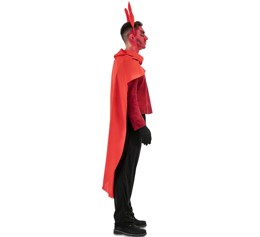 Costume da Demone Cornuto Rosso per uomo