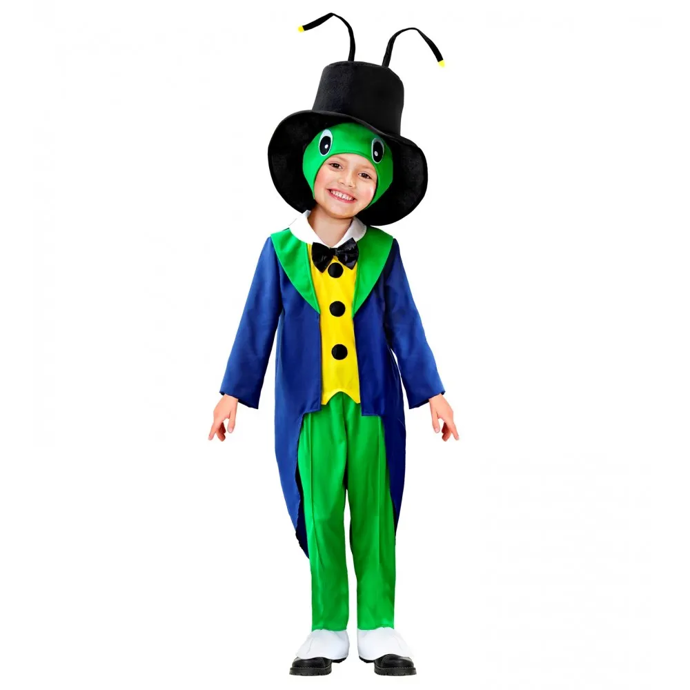 Costume da Grillo Parlante o Cavalletta per Bambino, 5-7 anni