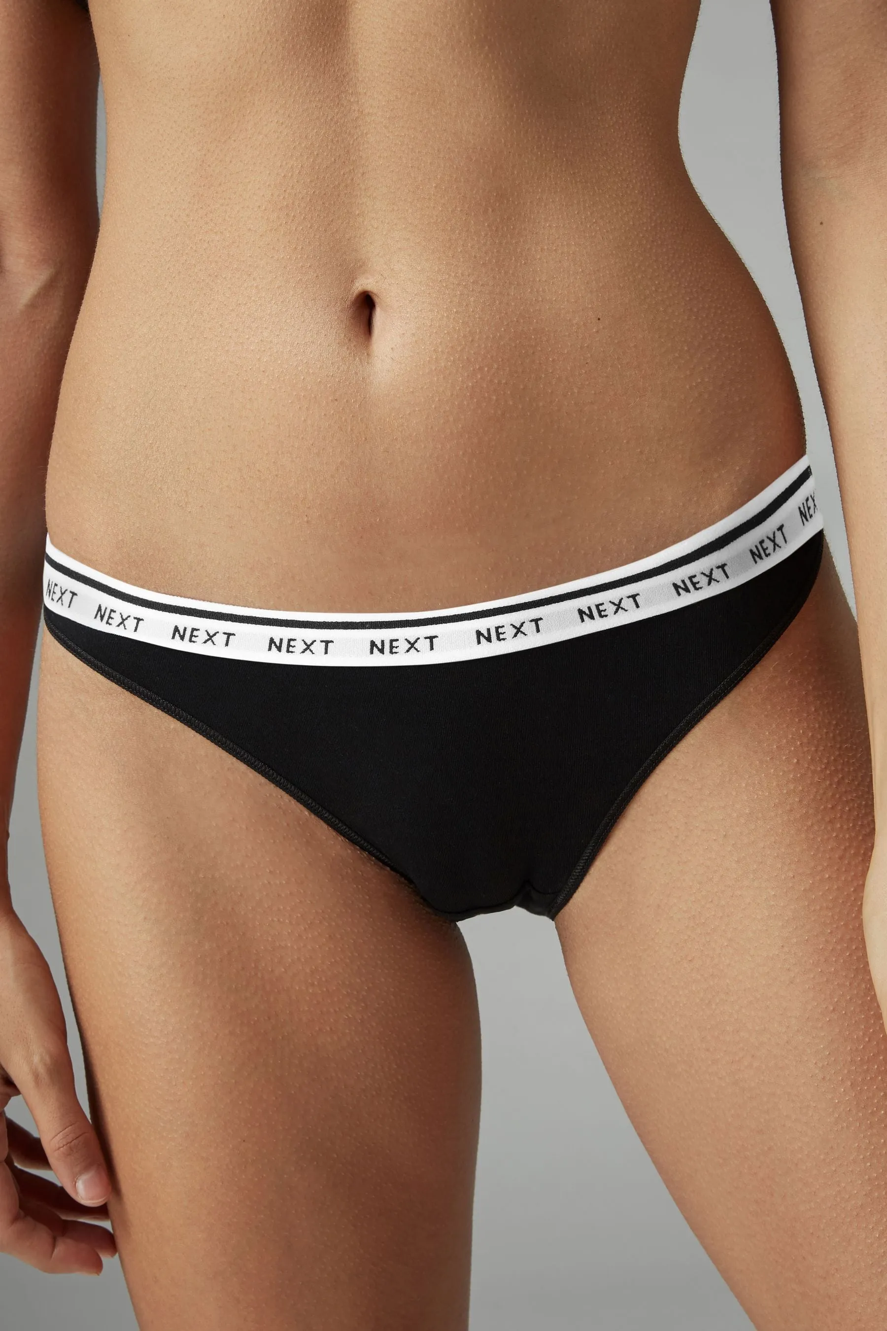 Cotton Rich Logo Knickers 4 Pack    