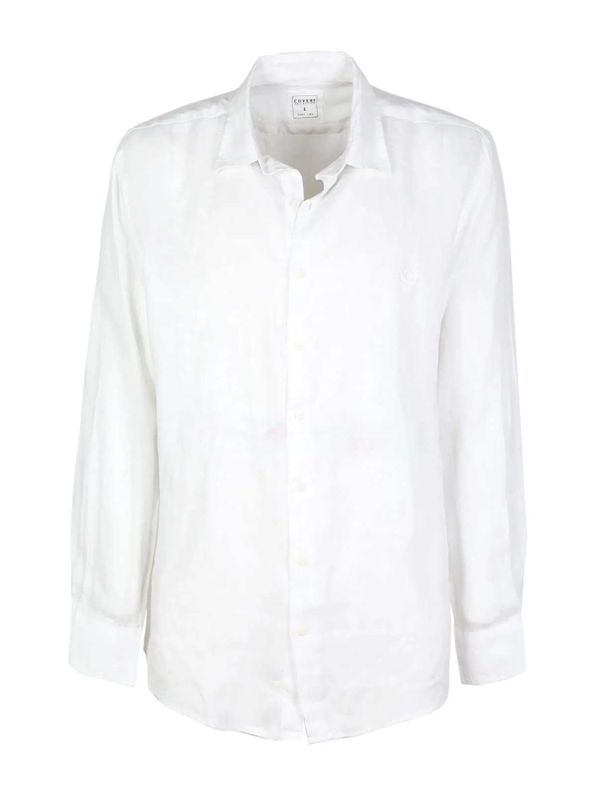Coveri Collection Chemise en lin à manches longues pour hommes
