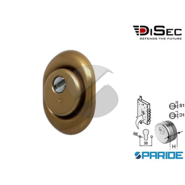 DEFENDER D 50 MM KRIPTON ROK MONOLITO BRONZO BD201N25D1AB DISEC