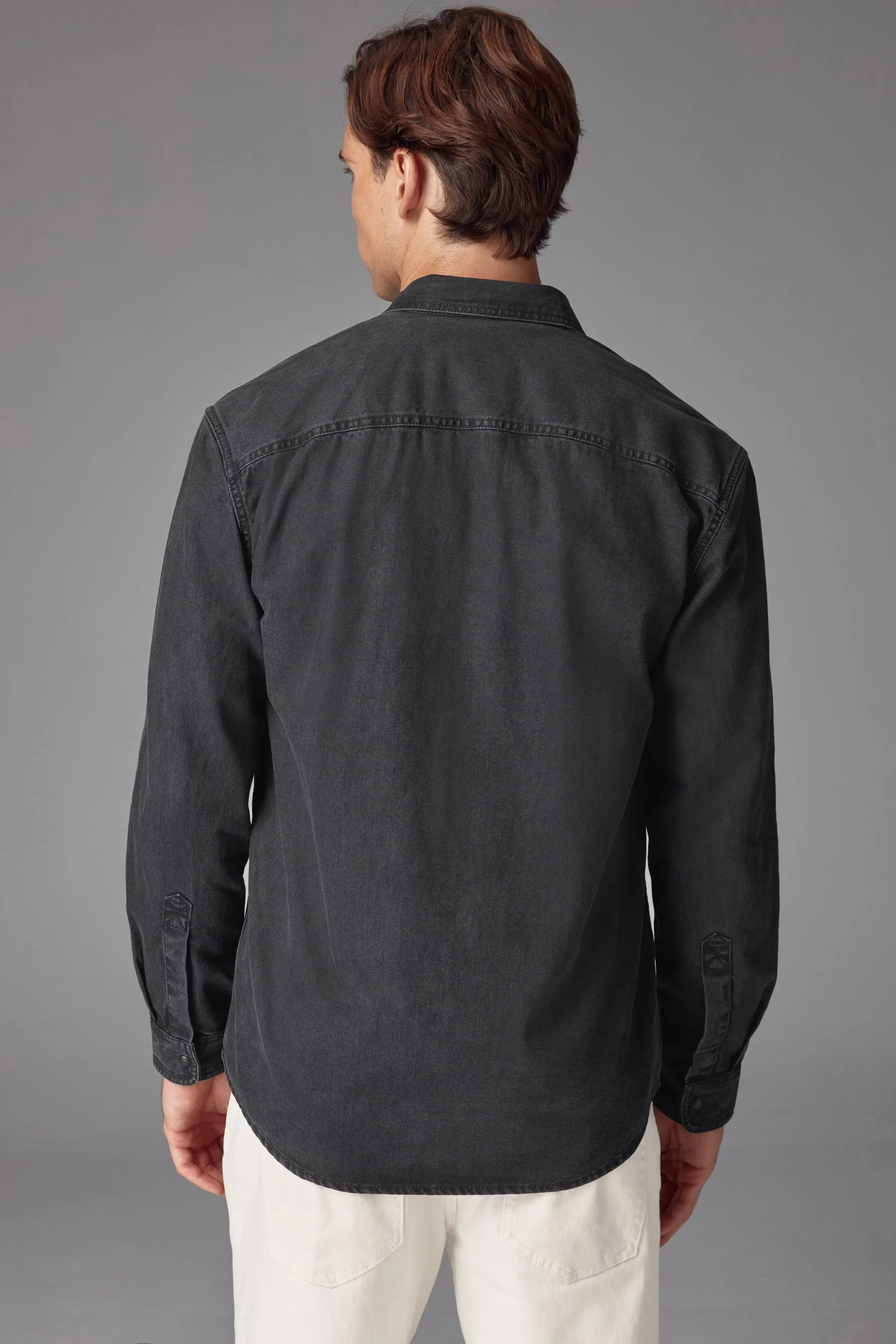 Denim Western 100% Cotton Long Sleeve Shirt    
