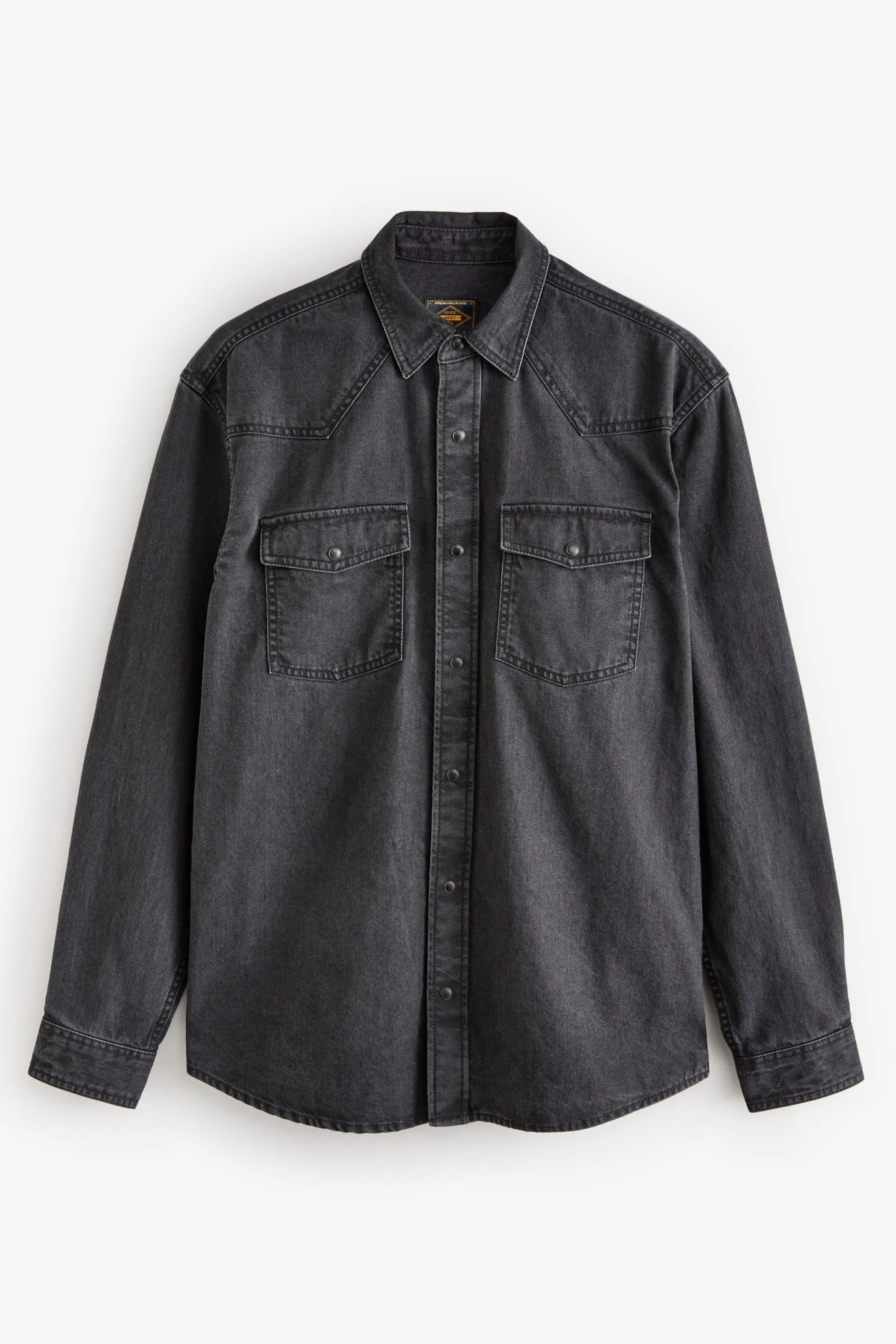 Denim Western 100% Cotton Long Sleeve Shirt    