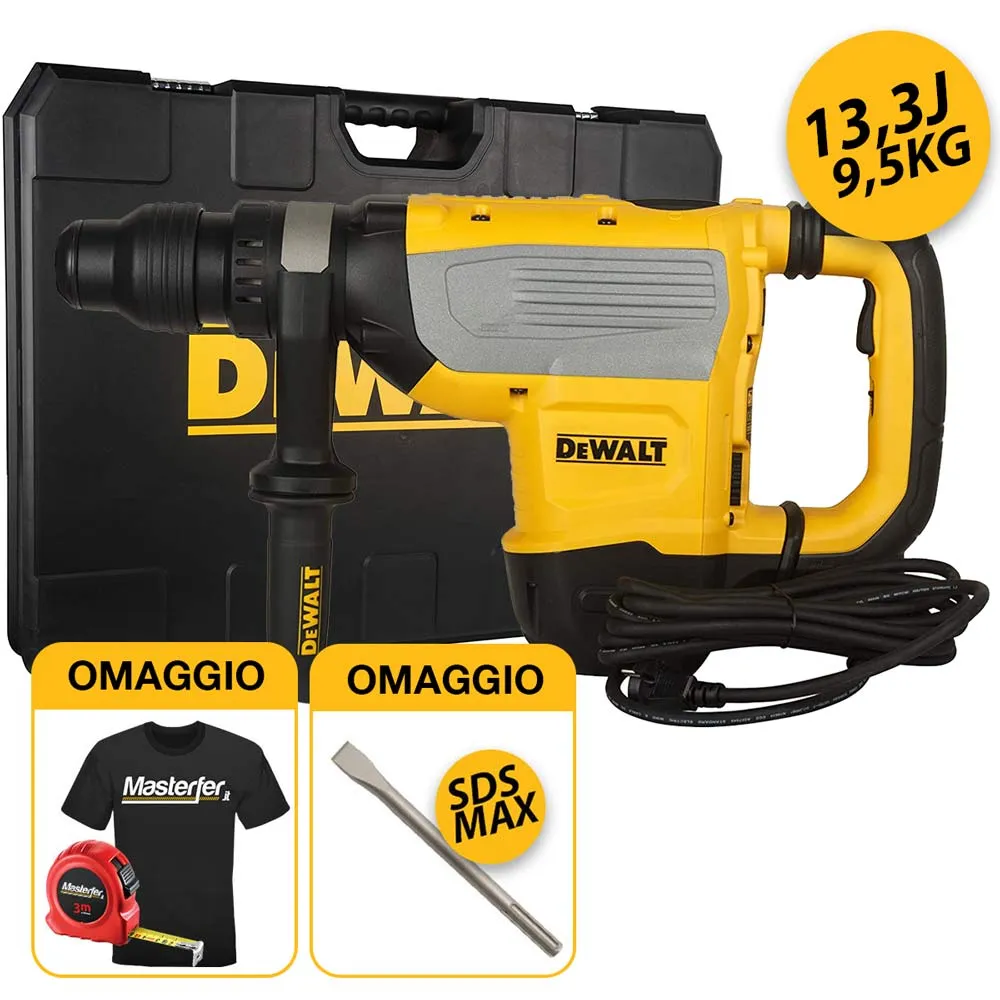 Dewalt D25733K-QS - Martello demo-perforatore SDS-MAX 9,5 Kg, 13,3 J