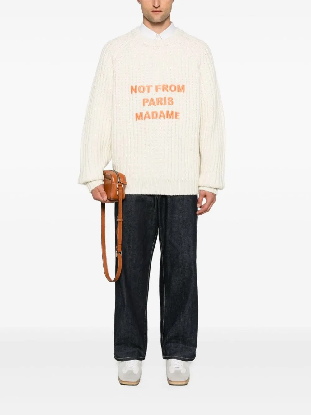 Drôle De MonsieurMaglione Le Maille Tressée Slogan