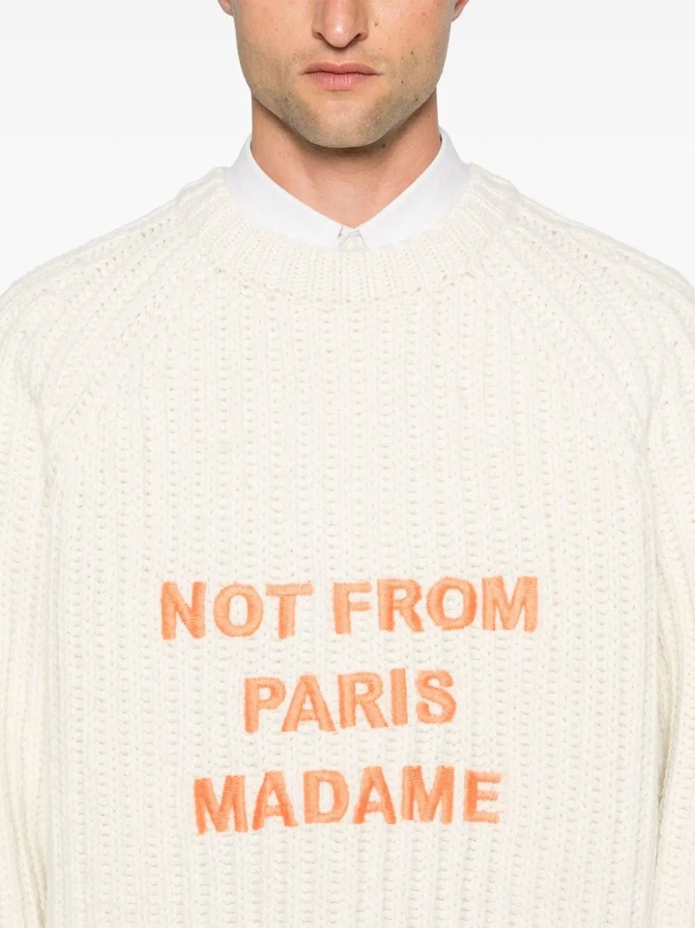 Drôle De MonsieurMaglione Le Maille Tressée Slogan