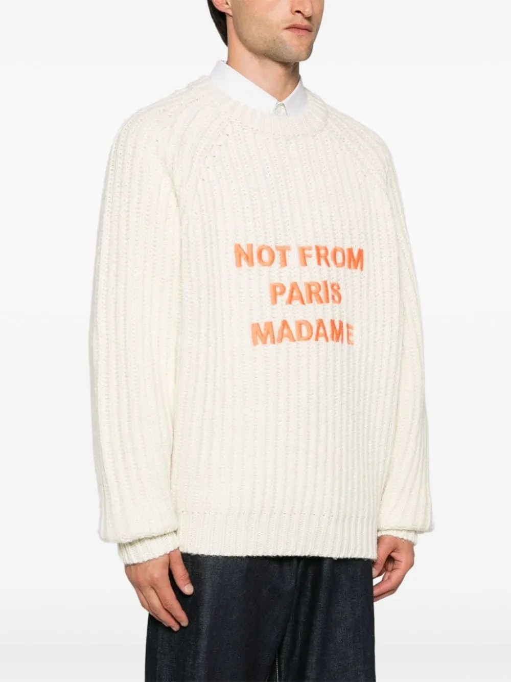 Drôle De MonsieurMaglione Le Maille Tressée Slogan