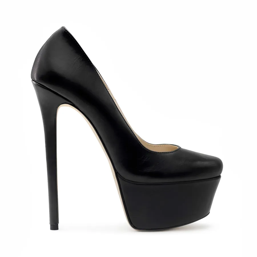 Décolleté pelle nera – COD. 25512 