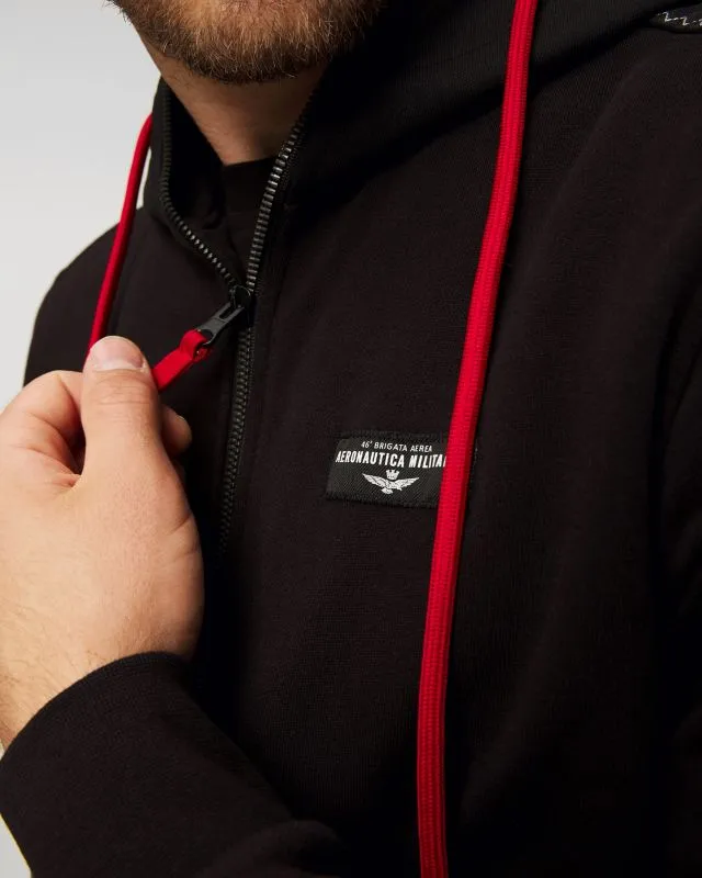 Felpa con cappuccio da uomo Aeronautica Militare