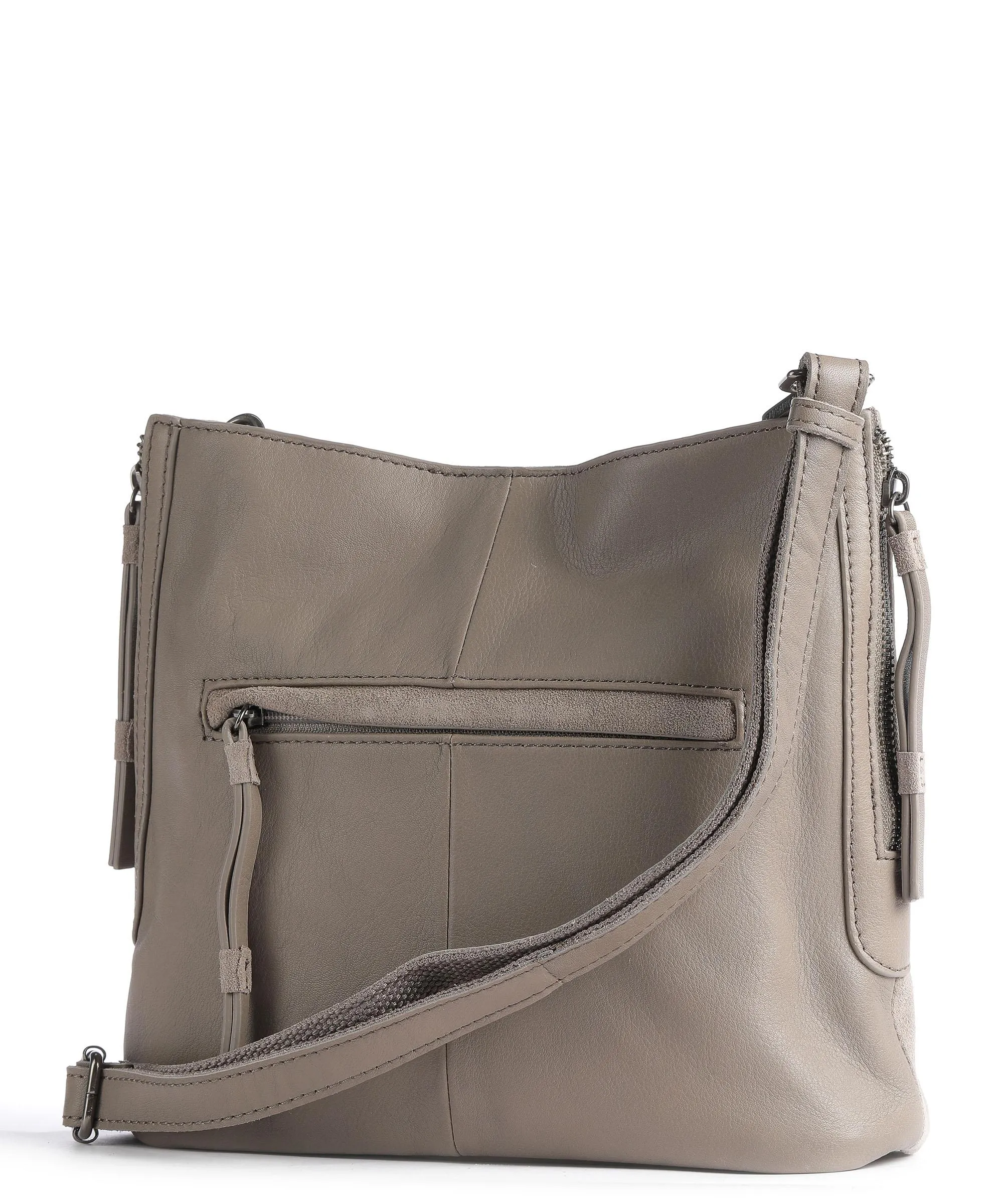  FredsBruder Grynn Borsa a tracolla pelle ruvida, pelle a grana fine taupe  