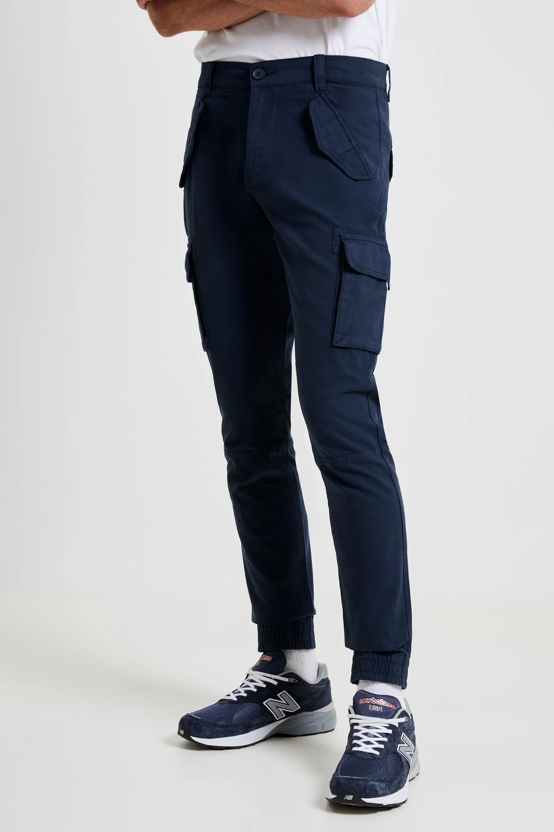 French Connection - Marine - Pantaloni da jogging cargo