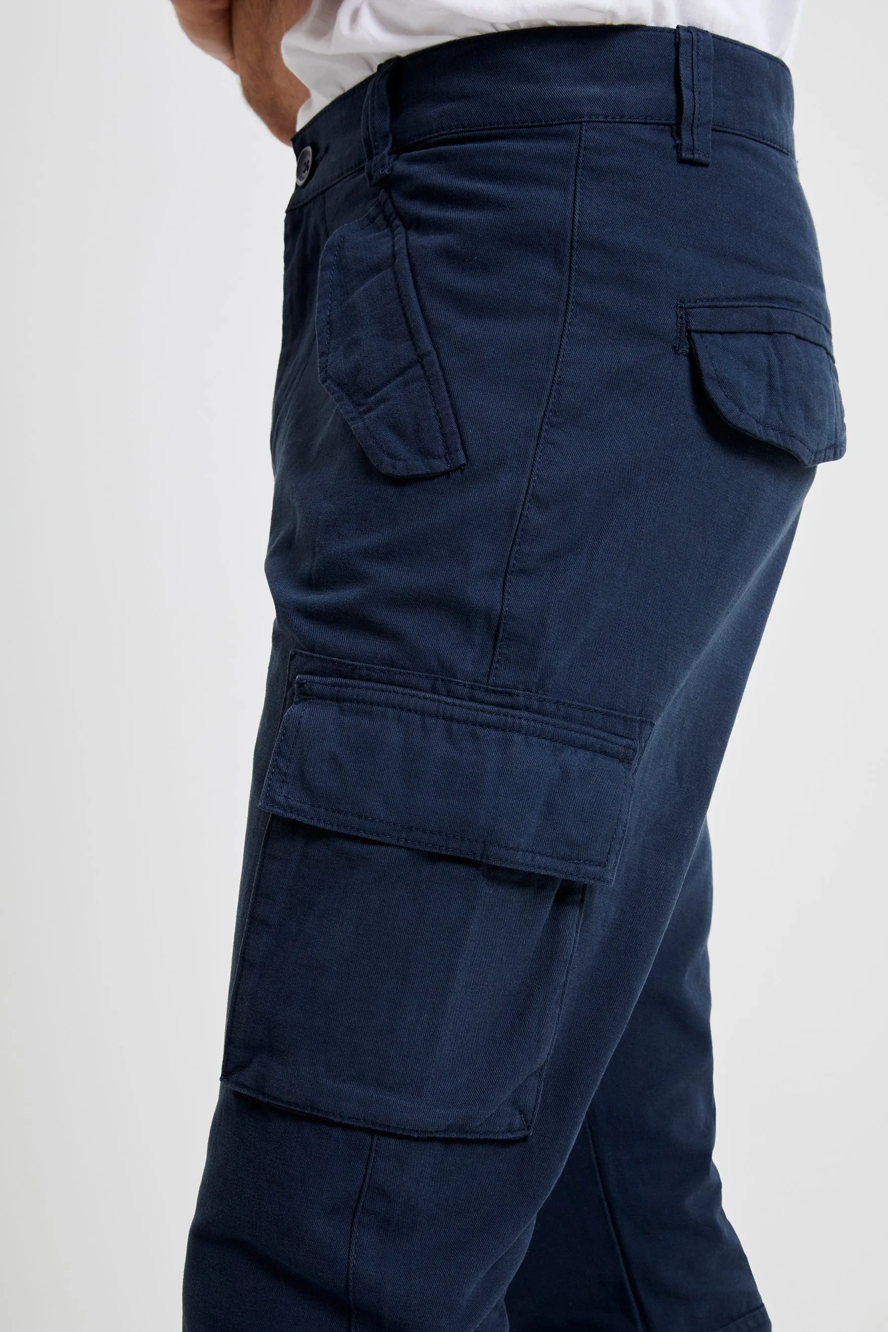 French Connection - Marine - Pantaloni da jogging cargo